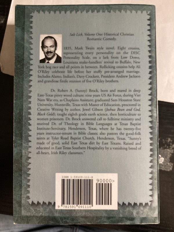 Salt Lick, V I, signed, by Dr. Robert A. Brock, 2002,Authorhouse Pub. gallery