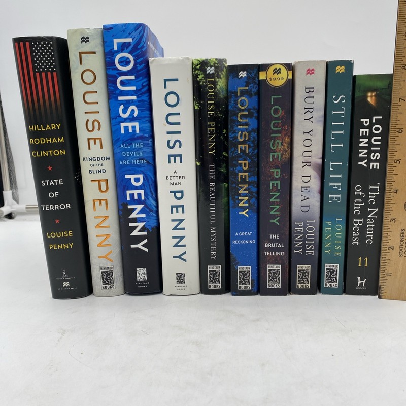 Louise Penny Lot of 10 Mystery Novels 5 HC/DJ & 5 TPB Mix List in Description