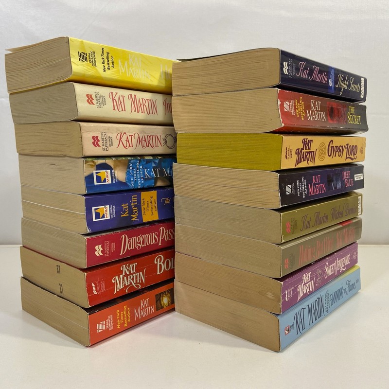 16 Kat Martin Historical Romance Suspense MMPB Misc Publishers Novels Lot GOOD gallery