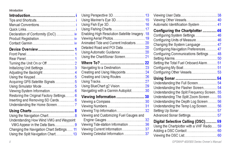 Garmin GPSMAP 400 500 431 441 531 536 546 541 Series Owners Manual: 130 Pages gallery