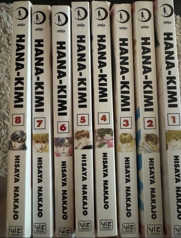 Hana Kimi By Hisaya Nakajo Manga lot Vol 1-8 English Paperback Shojo Rom Com gallery