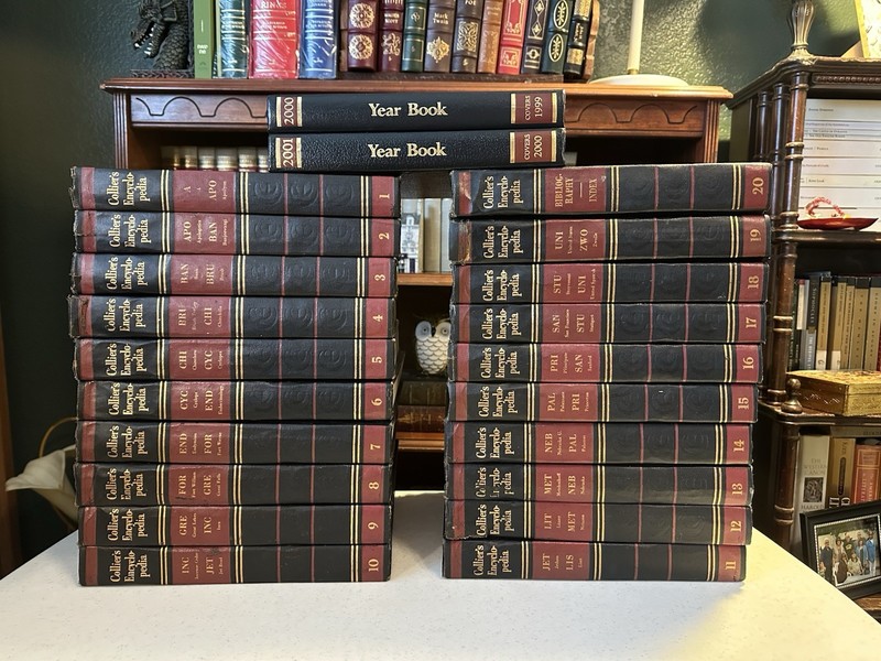 Collier’s Encyclopedia Twenty Volumes with Bibliography and Index Complete Set