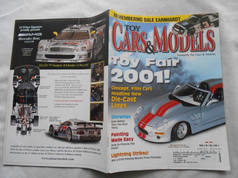 TOY CARS & MODELS Magazine-MAY,2001