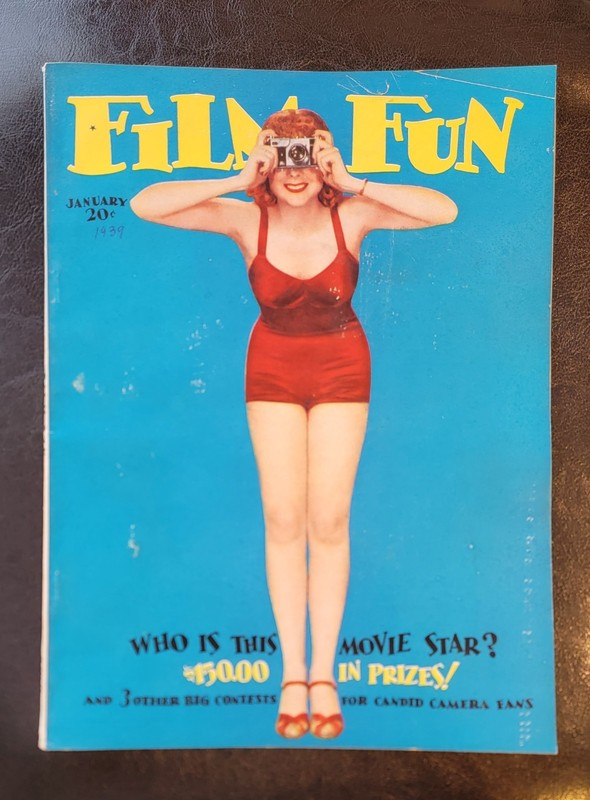 Film Fun, Vol. 69 #597, January 1939 FINE Hollywood stars, Pin Ups, Gags Racy