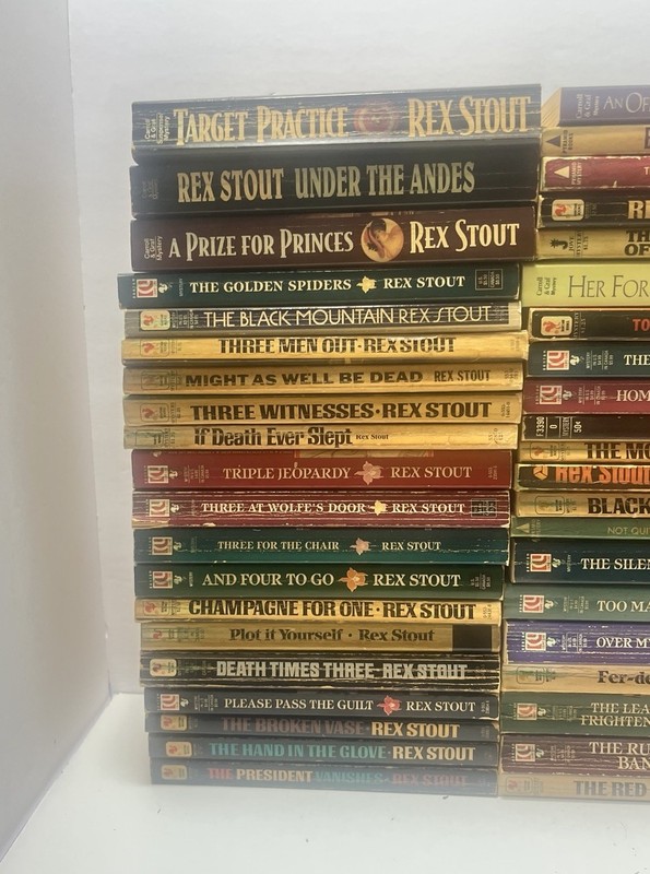 NERO WOLFE Rex Stout/ Robert Goldsmith mysteries PB Lot Of 61 No Duplicates gallery