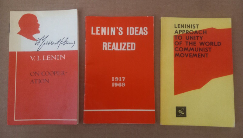 Lot of 3 Rare Soviet Books from Novosti Press Agency Former USSR Lenin English