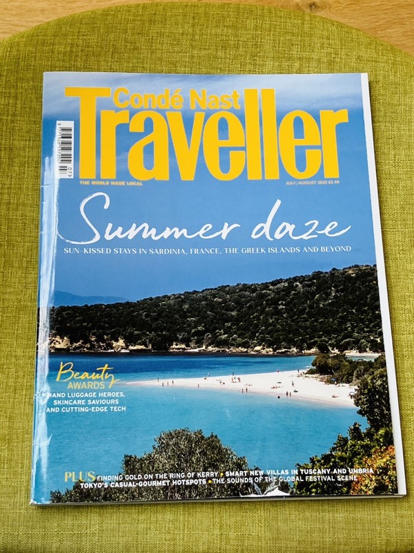 UK Condé Nast Traveller Magazine. July/August 2025. Summer Daze.