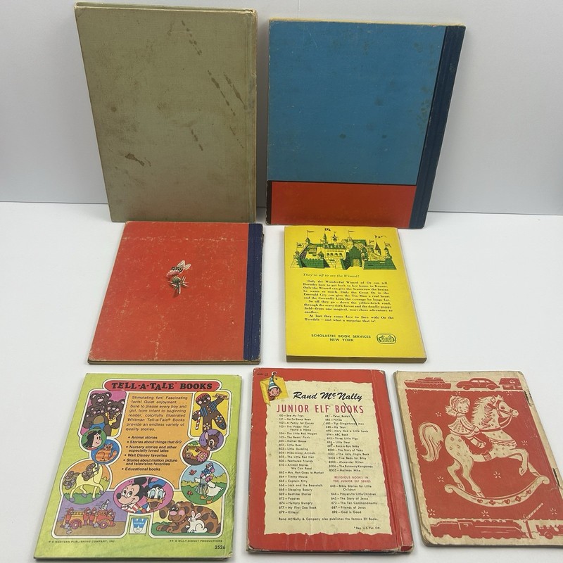Vintage Children’s Book Lot 7pc Oz Pooh Dolittle Rand McNally 1940s–60s READ gallery