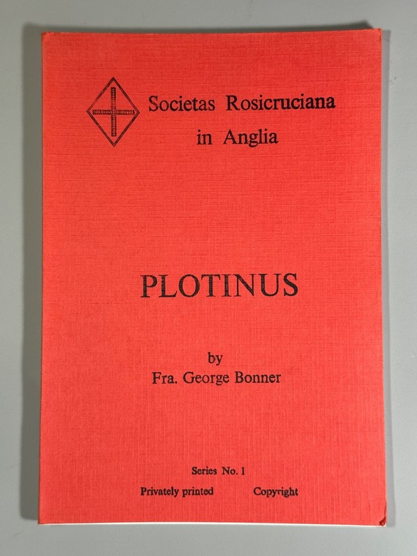 PLOTINUS by George Bonner. First edition, 1988, SRIA