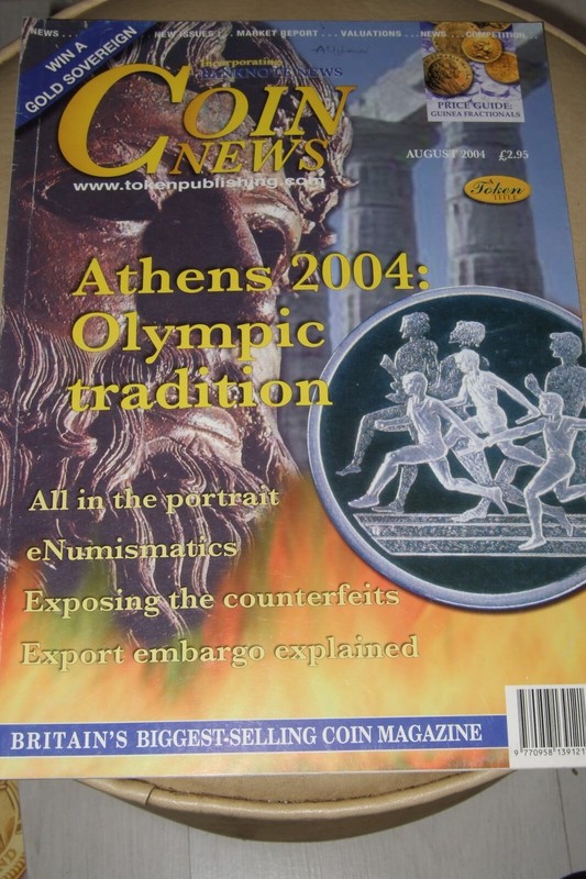 COIN NEWS MAGAZINE AUGUST 2004 & BANKNOTE NEWS NUMISMATICS MONEY COLLECTING