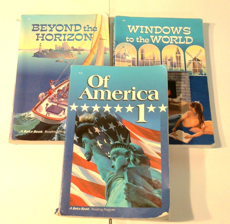 abeka 5th grade reader lot of 3 Good condition