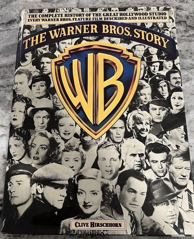 The Warner Brothers Story 1982 Book Clive Hirschhorn Hardcover Vintage 480 Pages