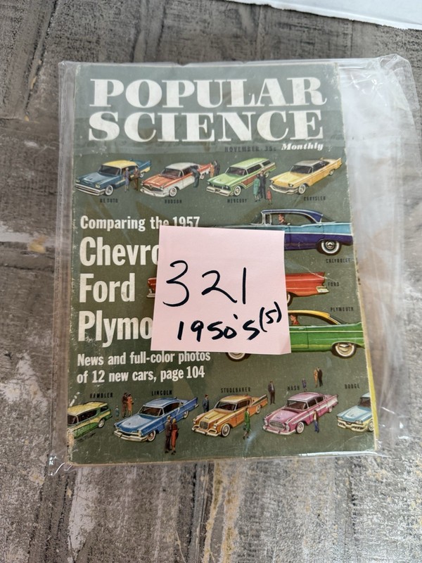 Popular Science Bundle Of 5 Magazines From The 1950’s #321 gallery