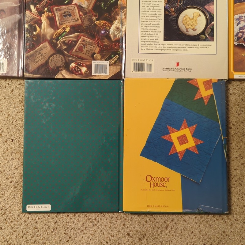Vintage Lot 10 Quilting Sewing Cross-Stitch Craft Books Singer BHG McCall's gallery