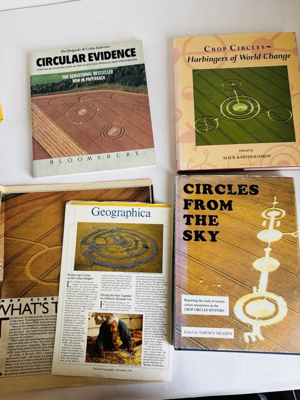 Vintage Crop Circle Book Lot Circular Evidence Circles From The Sky UFO Ephemera