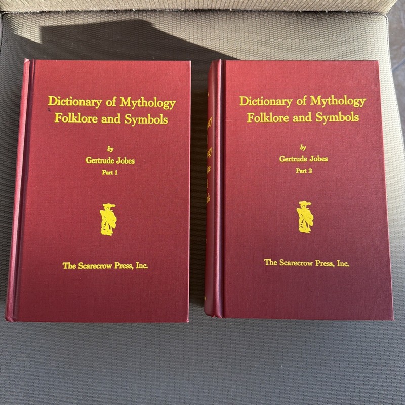 Dictionary of Mythology Folklore Symbols V. 1 & 2, Gertrude Jobes 1961 Scarecrow