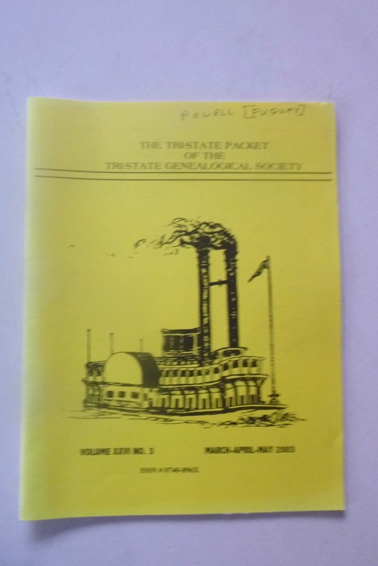 The Tri-State Packet, Tri-State Genealogical Society (March-April-May  2003)  