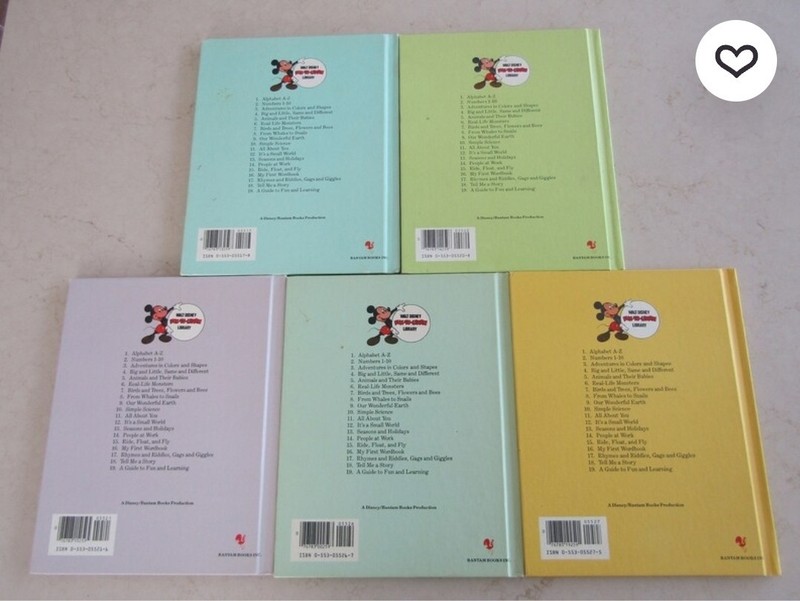 Set of 19 Walt Disney Fun-to-Learn Volumes 1-10 12-19 Book Lot VTG 1983 gallery