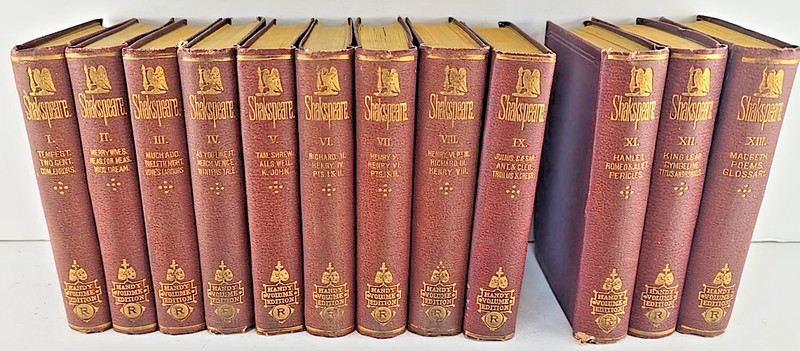 The Handy Volume Shakespeare 12 volumes Missing only #10