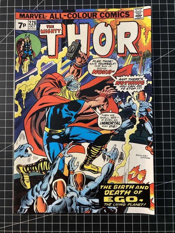 THOR #228, UK PRICE VARIANT, VF/NM, Marvel Comics (1974)