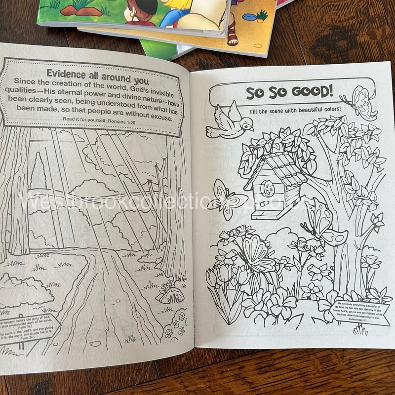 Set of 4 BIBLE FUN Activity & Coloring Books Over 300 Pages! gallery
