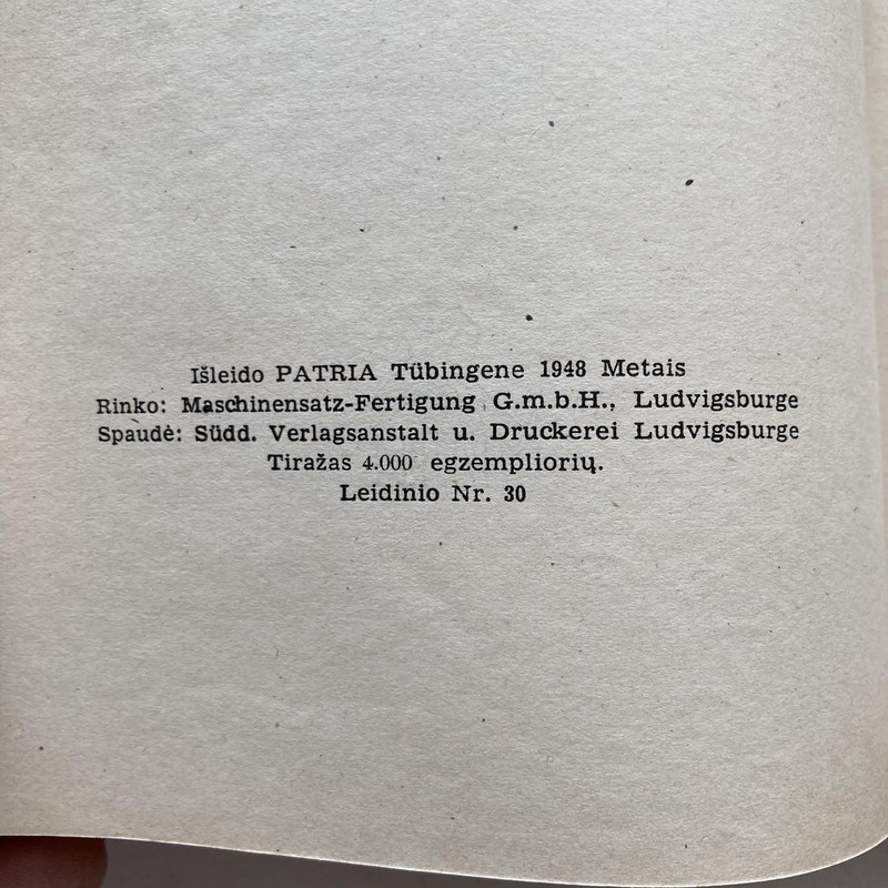 Vintage 1948 Lietuviu Tautosakos Skaitymai Jonas Balys Patria HC Lithuanian gallery
