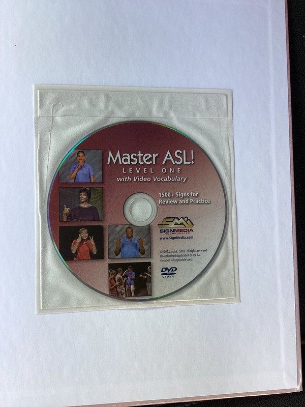 Master ASL! Level One Textbook Jason Zinza Hardcover with DVD 9781881133209 gallery
