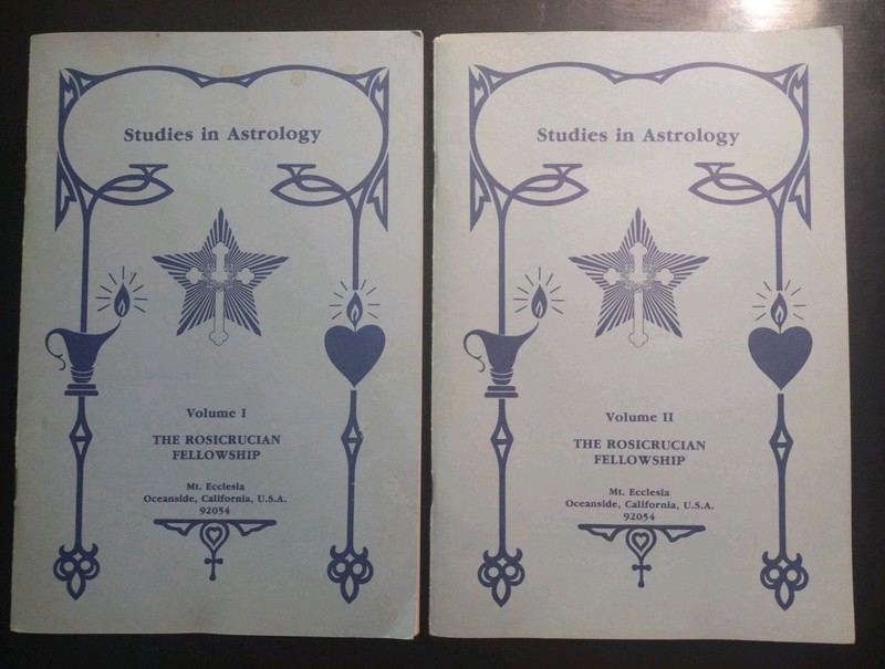 (2 Booklets) Studies in Astrology. The Rosicrucian Fellowship. Volume 1 & 2.
