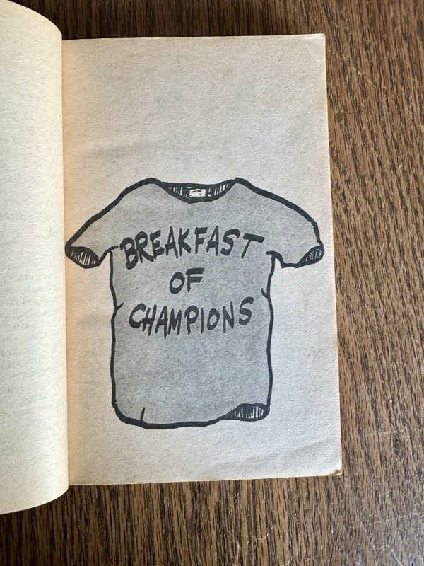 Breakfast of Champions, 1985 Dell mass market pb, 21st pr. gallery