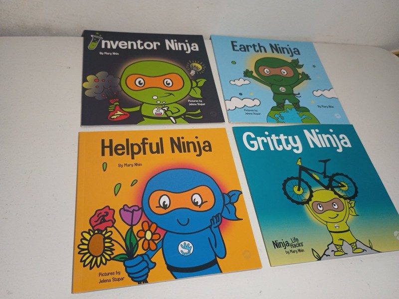 Lot 14 Children Books:NINJA LIFE HACKS ~EMOTIONS FEELINGS~Inventor~Angry~Lazy~ gallery
