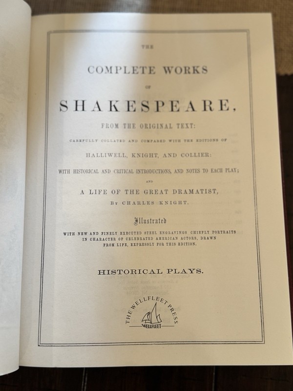 William Shakespeare Complete Works 3 Vol Set (1988 Wellfleet Press) w/ Slipcase gallery