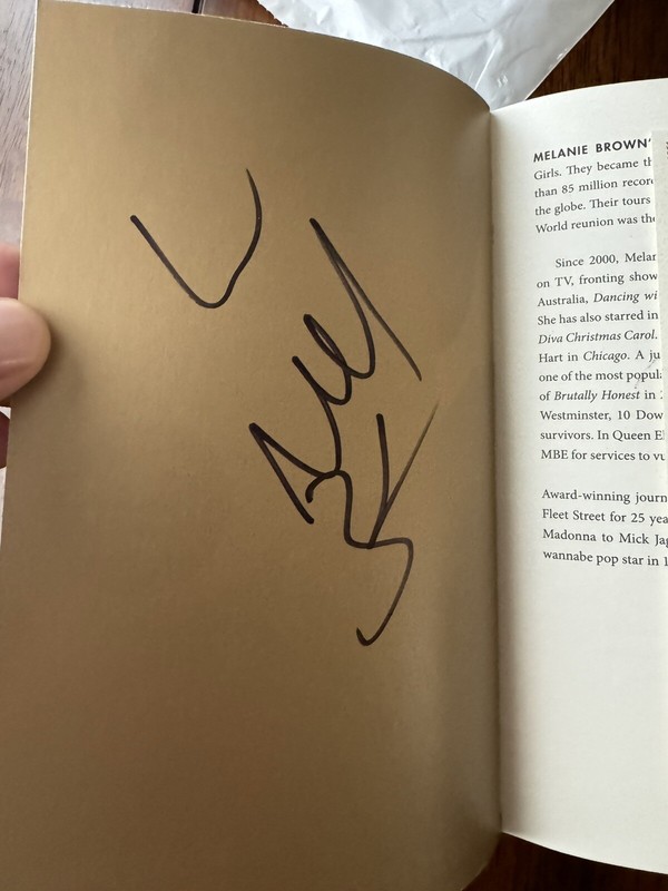 Melanie Brown MelB SIGNED AUTOGRAPHED Brutally Honest Book Scary Spice Girls COA gallery