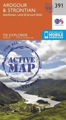 Ardgour and Strontian (Map) OS Explorer Active Map