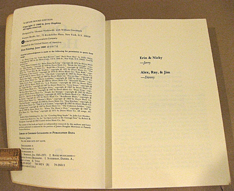 THE LORDS & NEW CREATURES by Morrison + NO ONE HERE GETS OUT ALIVE The Doors gallery