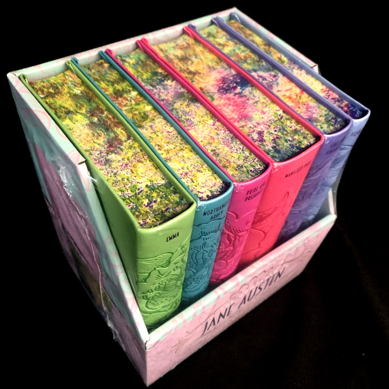 CLEAN FRESH NEW UNREAD! Jane Austen Box Set ALL 6 NOVELS FLORAL PRETTY BOOKS gallery