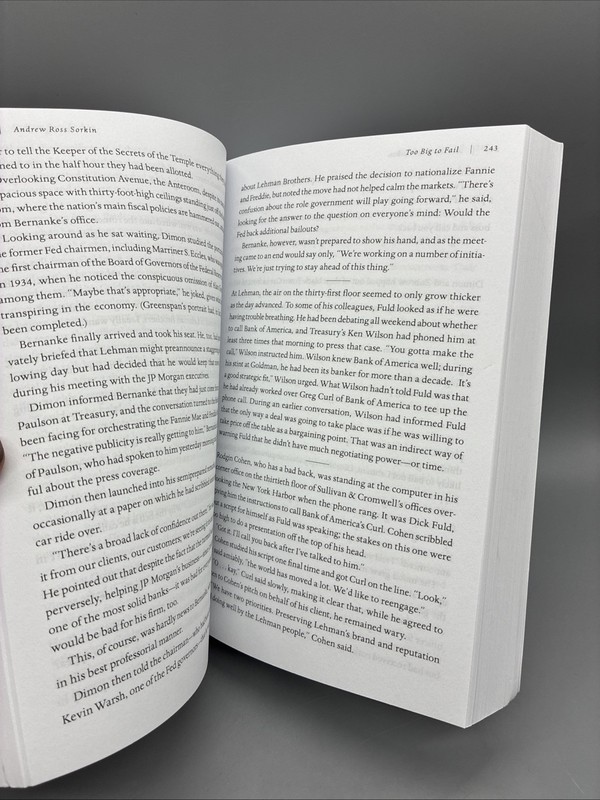 Too Big to Fail: The Inside Story of How Wallstreet Andrew Ross Sorkin Paperback gallery