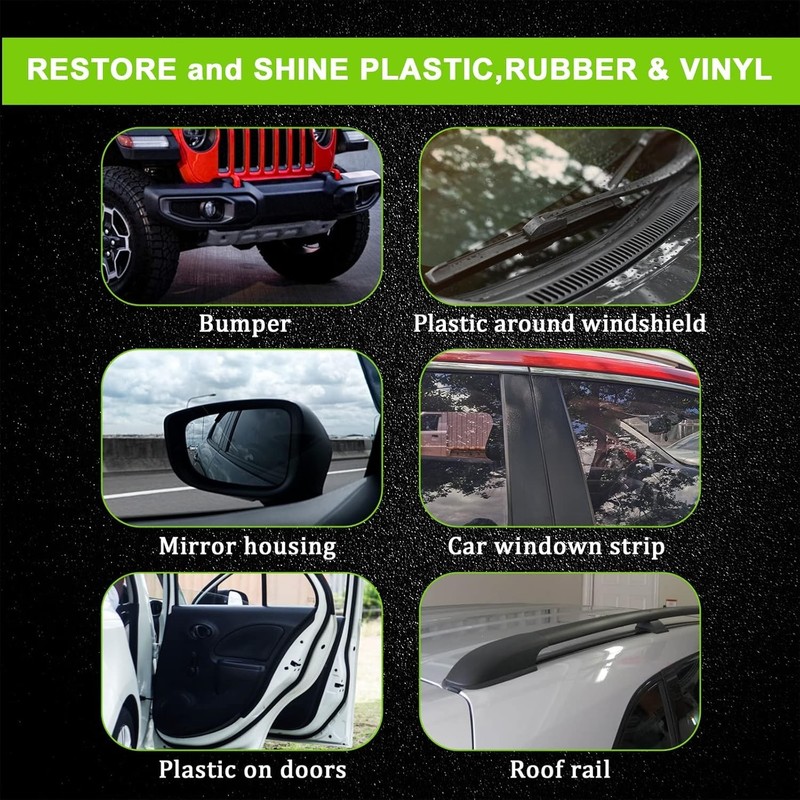 Versatile Plastic Restorer with Free Applicator - 60ml for Cars and Home Use gallery