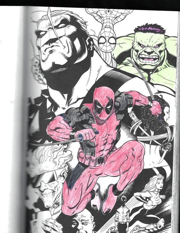 Color Your Own Deadpool (Marvel Trade Paperback, 2016) gallery