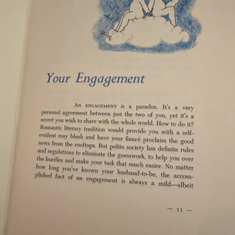 VTG Bride’s Book of Etiquette New & Revised Hardcover w/ Dust Jacket 1960s MCM gallery