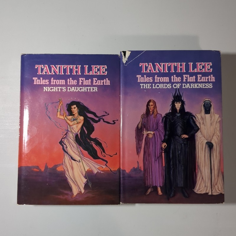 Tales from the Flat Earth Series by Tanith Lee (Hardcover, 1980’s, 2 volumes)