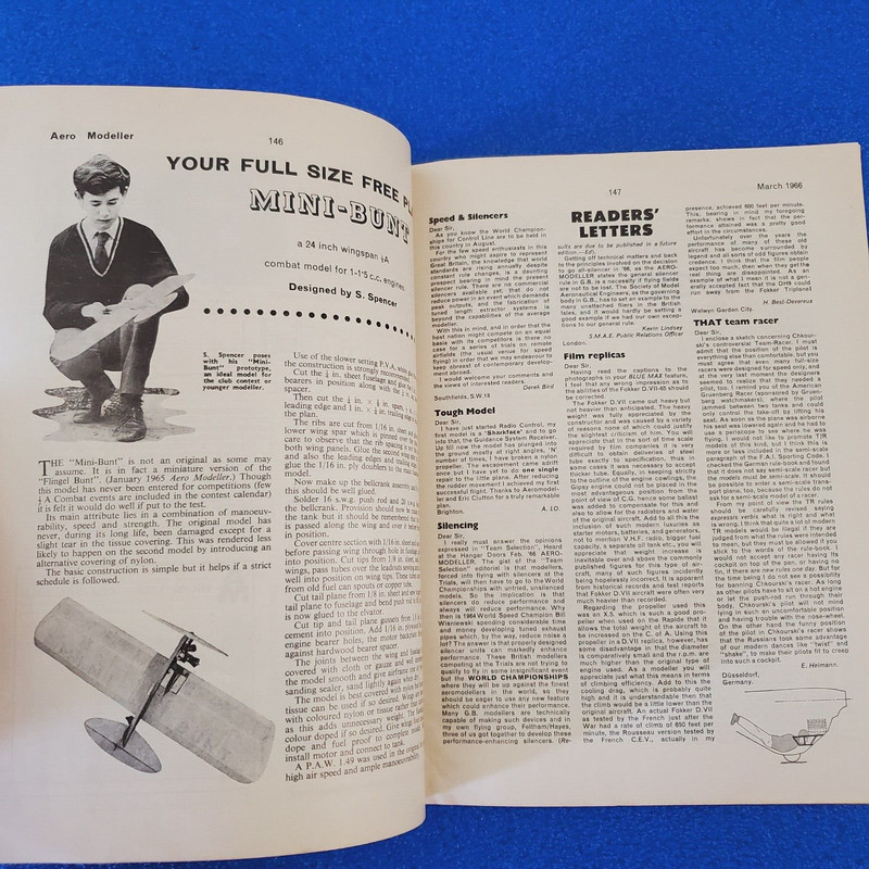 1966 MAR - AERO MODELLER: CESSNA SKYHAWK RADIO MODEL FEATURE VINTAGE MAGAZINE gallery