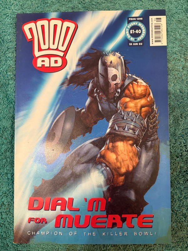 2000AD Comic Judge Dredd – PROG 1296 – 7.5 Very Fine- to 6.0 Fine