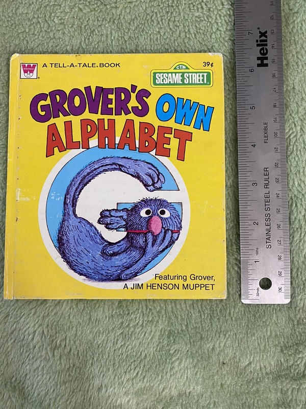 Vintage Grover’s Own Alphabet Tell-A-Tale Book 1978 Sesame Street Hardcover