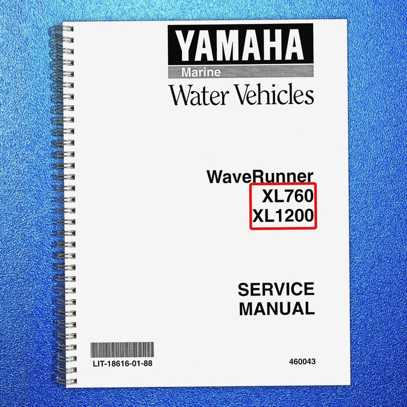 YAMAHA WaveRunner XL760 XL1200 Service Manual – STEEL WIRE BIND – TOUGH JACKET