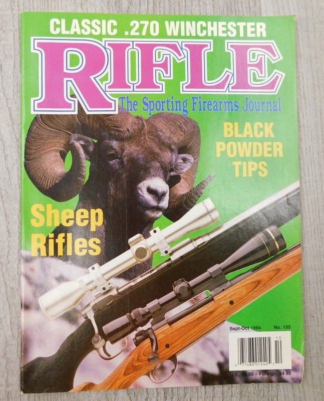 Rifle The Sporting Firearms Journal Gun Sep 1994 Number 155 Vintage Magazine