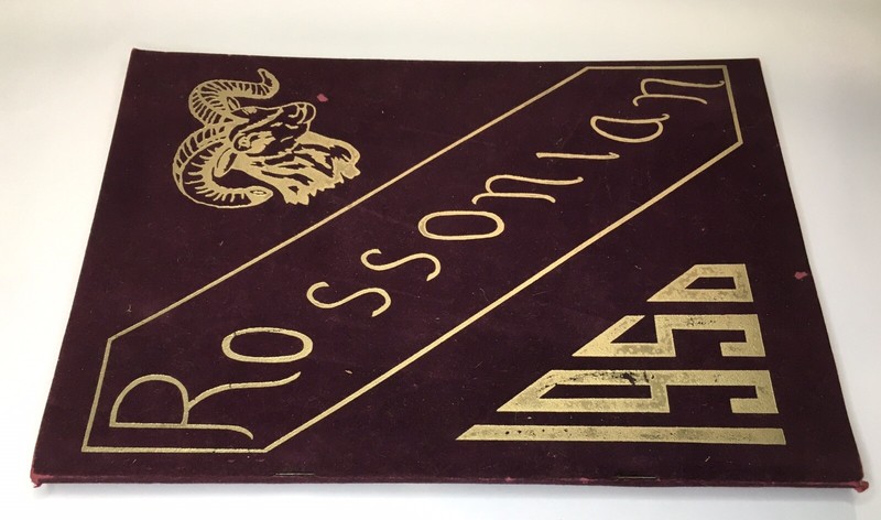 1950 Rossonian YEARBOOK Ross High School / Elementary Ohio Butler Co. Flocked gallery