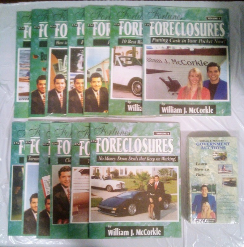 Real Estate Investing Foreclosures Course with VHS by William J McCorkle RARE