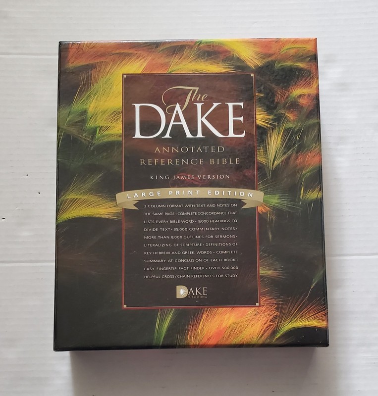 The Dake Annotated Reference Bible Burgundy Bonded Leather,Large Print,3 Columns