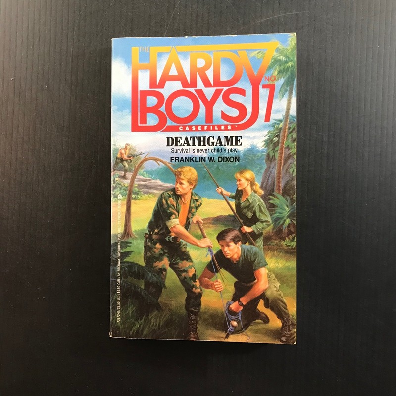 Hardy Boys Casefiles No. 1 Deathgame Franklin W. Dixon 1st Printing 1987 YA gallery