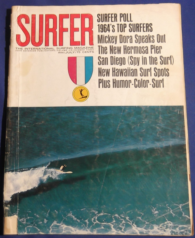 SURFER MAGAZINE JULY 1965 SURFER POLL MURPHY RICK GRIFFIN BLACKS VINTAGE